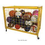 Champion Sports Full-Size Lockable Ball Locker - Yellow