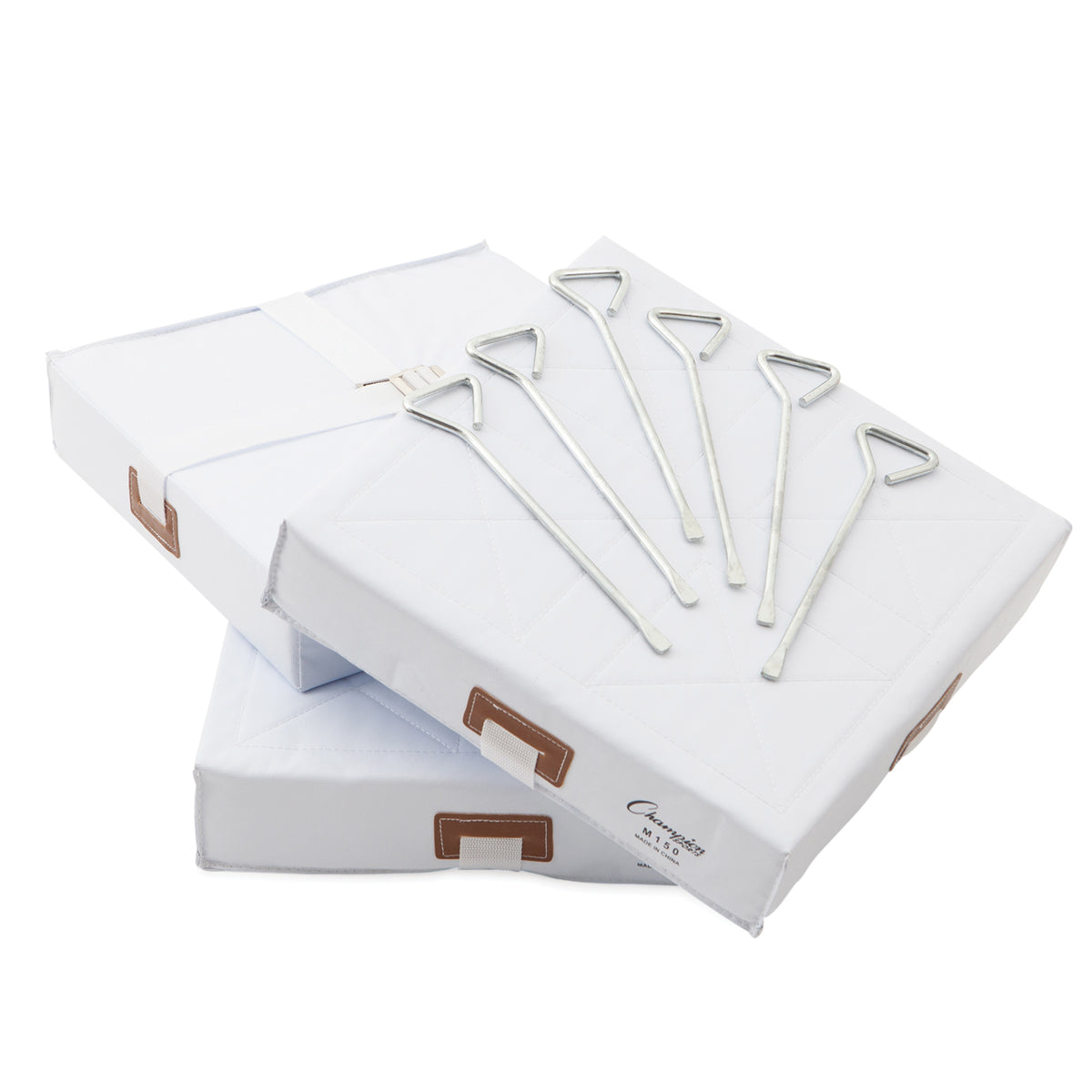 Champion Sports 15" x 15" Foam Filled Quilted Cover Base Set - Set of 3