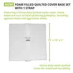 Champion Sports 14" x 14" Quilted Cover Base Set