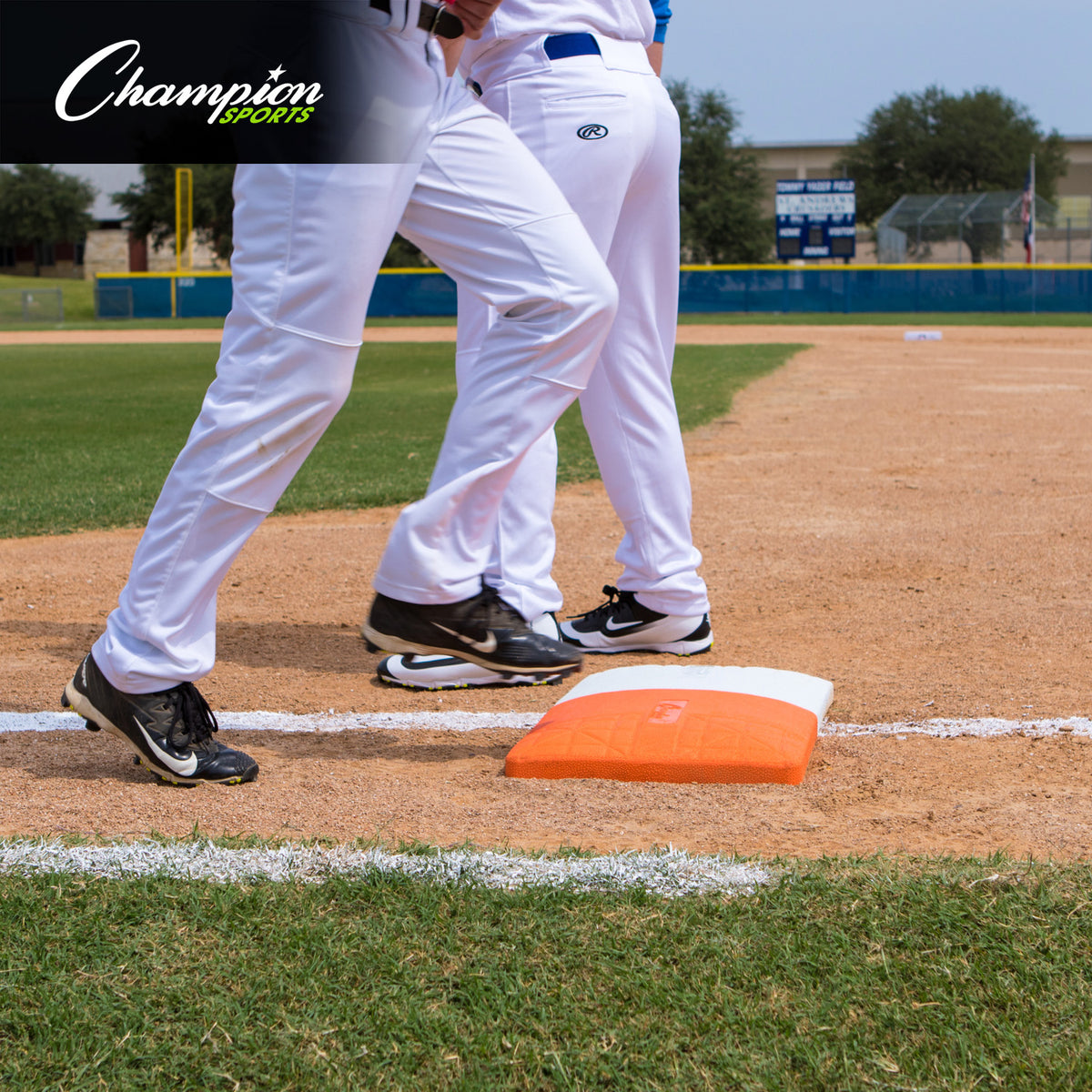 Champion Sports Hollywood Style Double First Base - Orange/White
