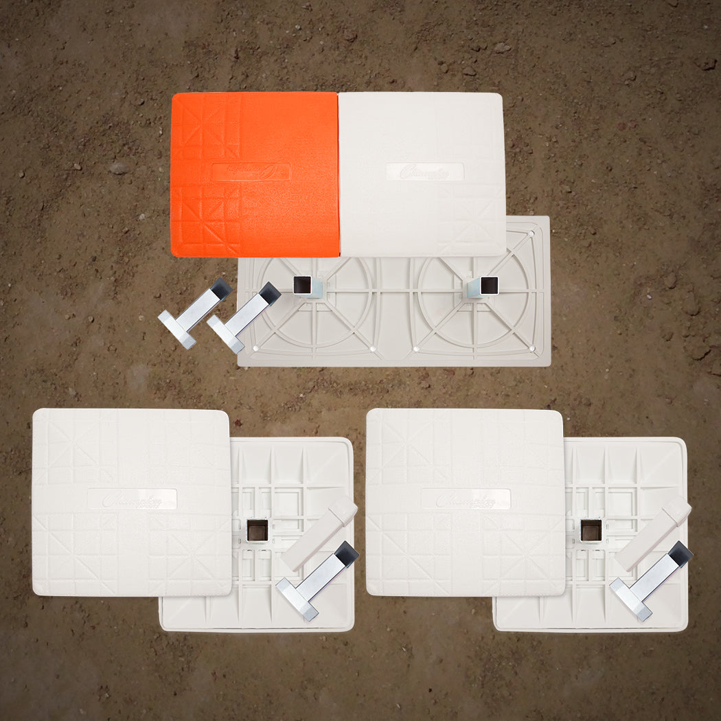 Champion Sports Breakaway Double First Base - Set of 3