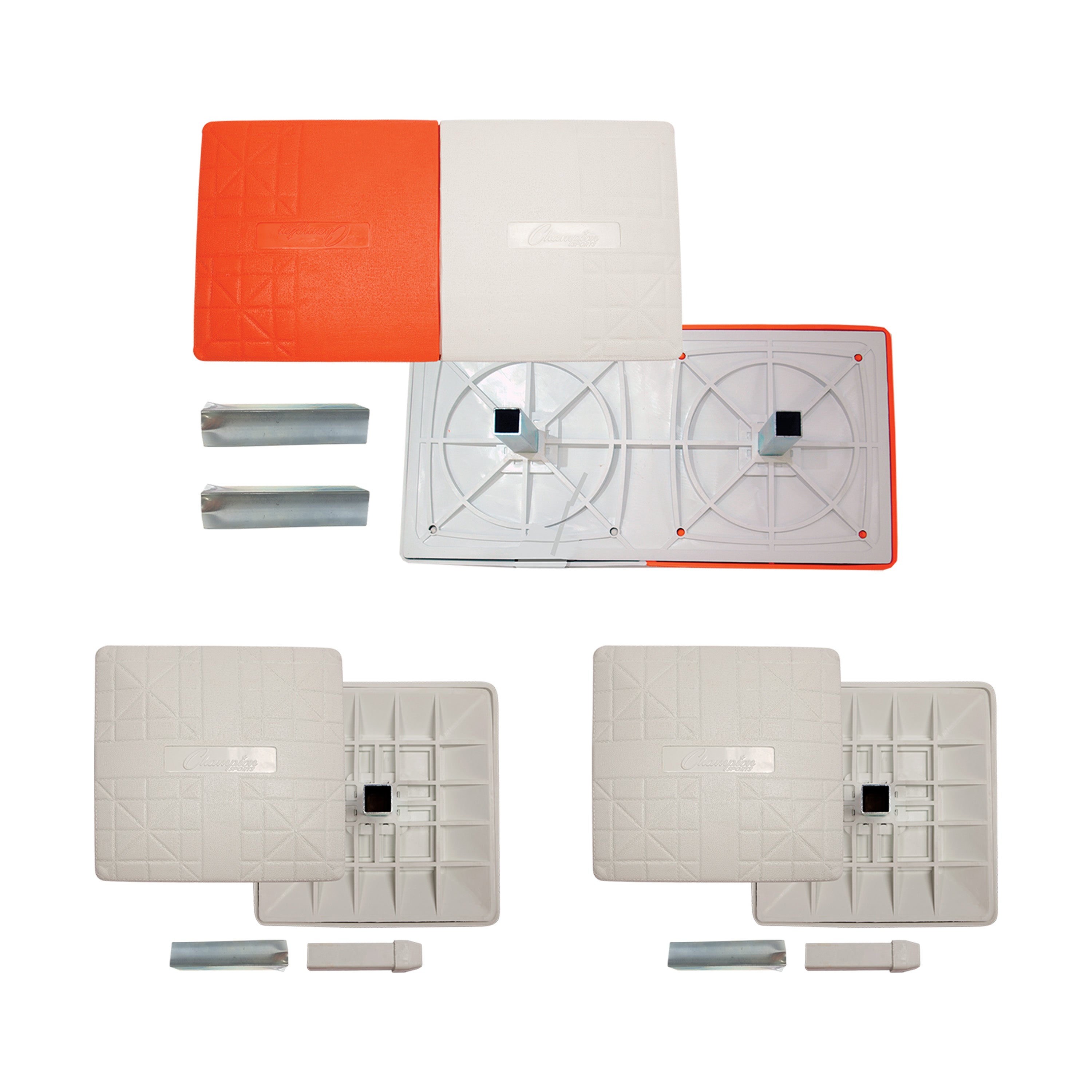 Champion Sports Breakaway Double First Base - Set of 3