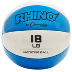 Champion Sports Rhino Fitness Leather Medicine Ball - 18 lb