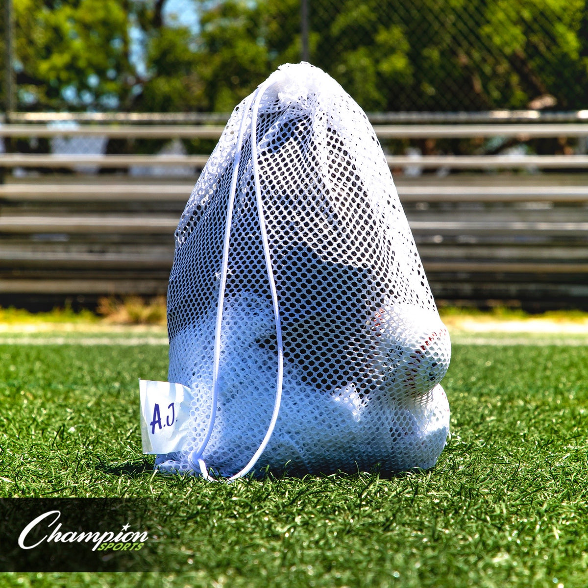 Champion Sports Mesh Equipment Bag - 18" x 12"