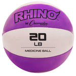 Champion Sports Rhino Fitness Leather Medicine Ball - 20 lb