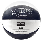 Champion Sports Rhino Fitness Leather Medicine Ball - 22 lb