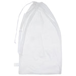 Champion Sports Mesh Equipment Bag with Shoulder Strap - White