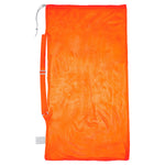 Champion Sports Mesh Equipment Bag with Shoulder Strap - Orange