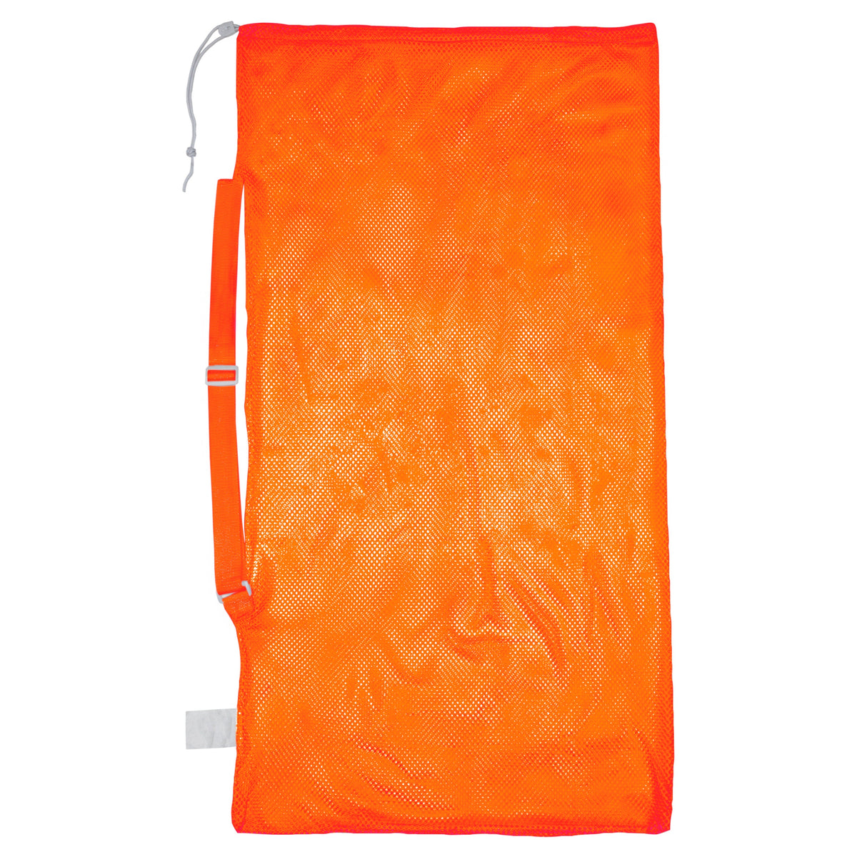Champion Sports Mesh Equipment Bag with Shoulder Strap - Orange