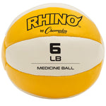 Champion Sports Rhino Fitness Leather Medicine Ball - 6 lb
