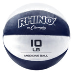 Champion Sports Rhino Fitness Leather Medicine Ball - 10 lb