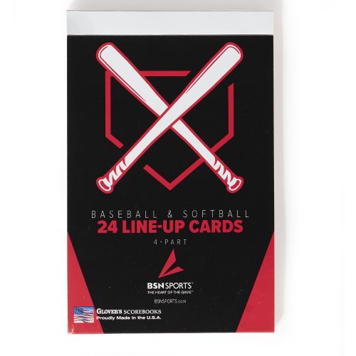 Glovers Baseball/Softball Line-Up Card Booklet