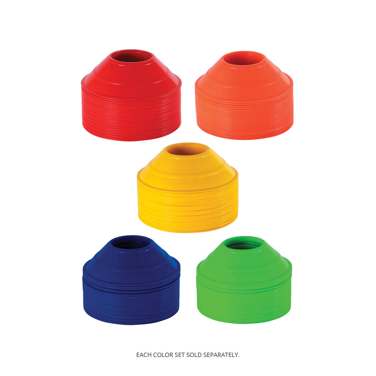 Champion Sports Mini Neon Field Cones - Set of 25