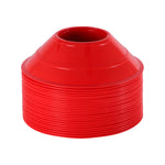 Champion Sports Mini Neon Field Cones - Set of 25 - Neon Red