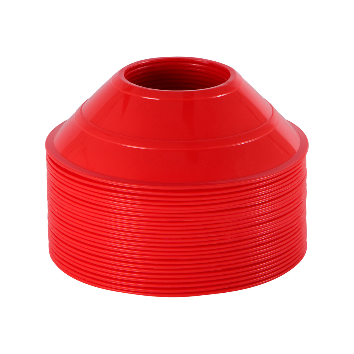 Champion Sports Mini Neon Field Cones - Set of 25 - Neon Red