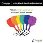 Champion Sports Plastic Paddleball Racket Set