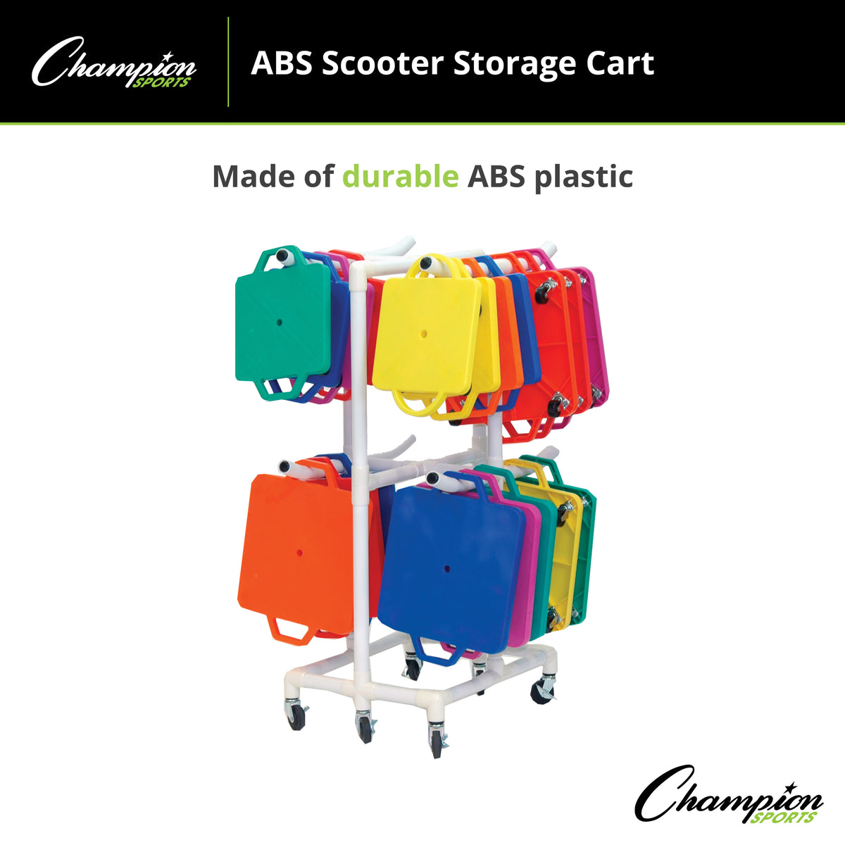 Champion Sports ABS Scooter Storage Cart