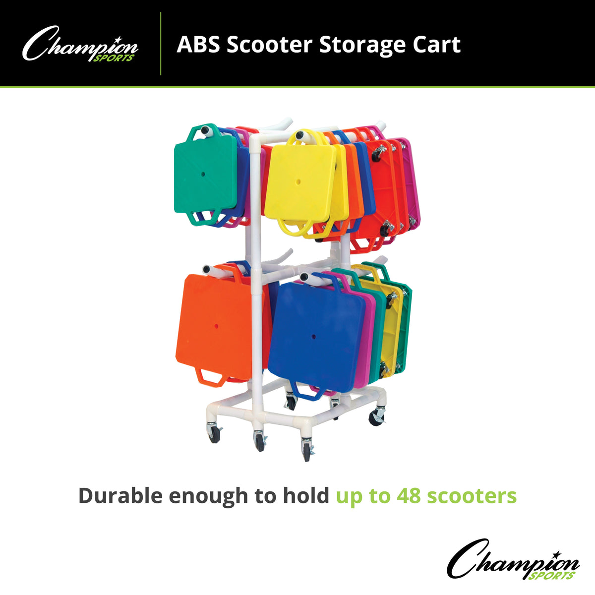 Champion Sports ABS Scooter Storage Cart