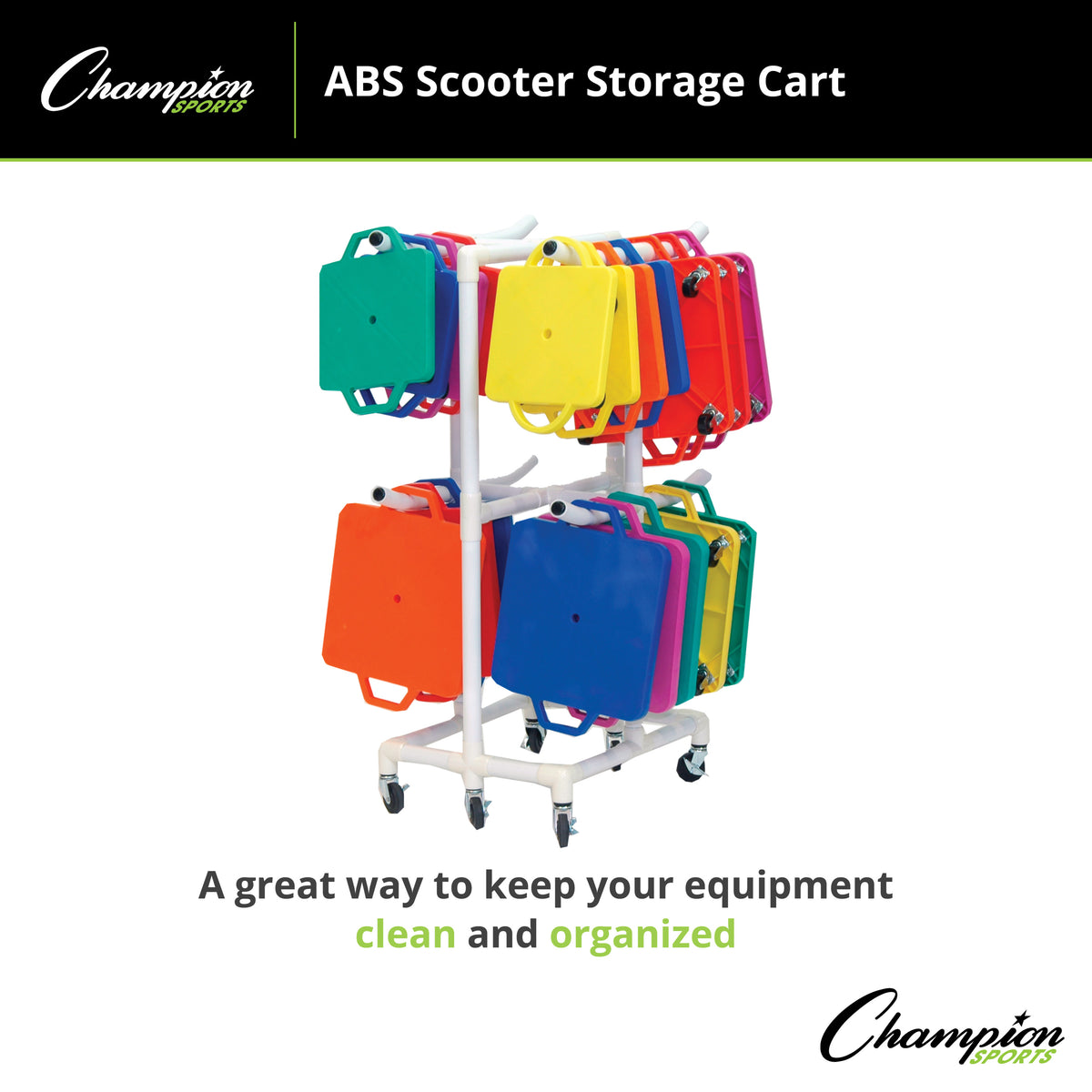 Champion Sports ABS Scooter Storage Cart