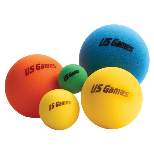US Games US-Games Uncoated Economy Foam Ball - 6 in.