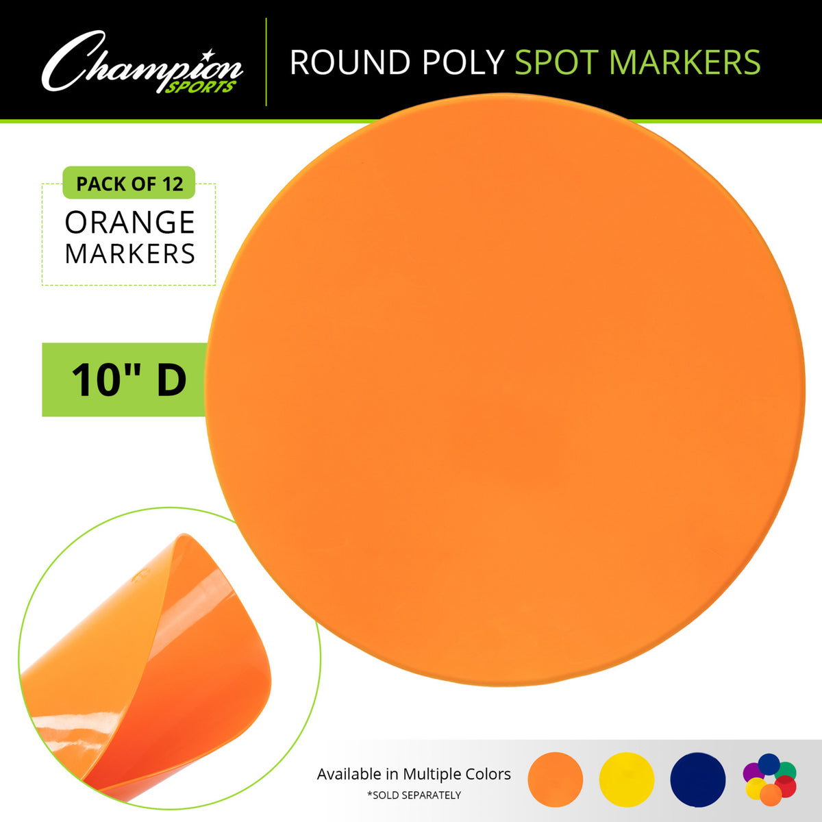 Champion Sports Poly Spot Markers