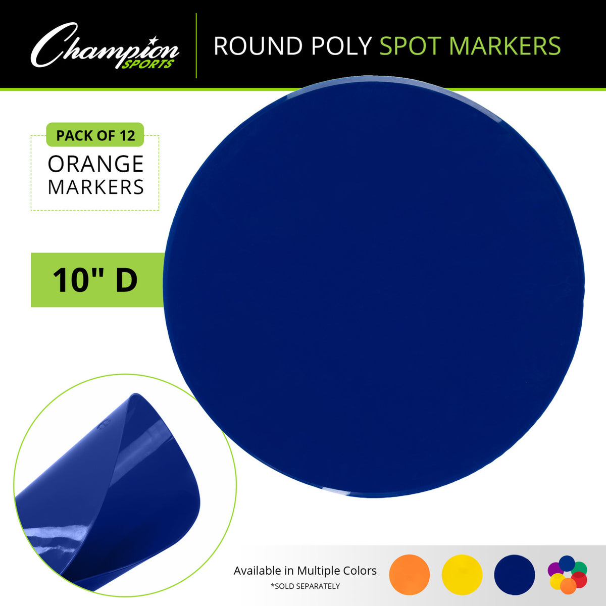 Champion Sports Poly Spot Markers