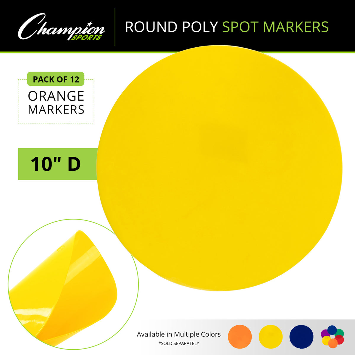 Champion Sports Poly Spot Markers