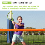 Champion Sports Mini Tennis Net Set
