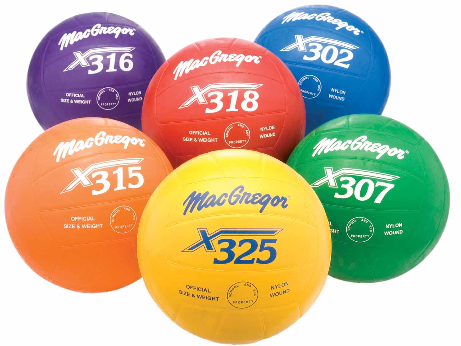MacGregor Rubber Volleyball Ro/Wh