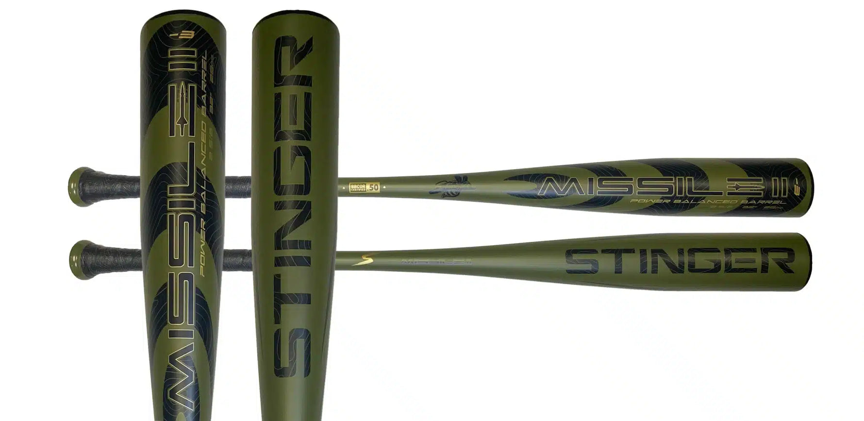 Stinger Missile 2 Aluminum BBCOR Certified -3 Baseball Bat