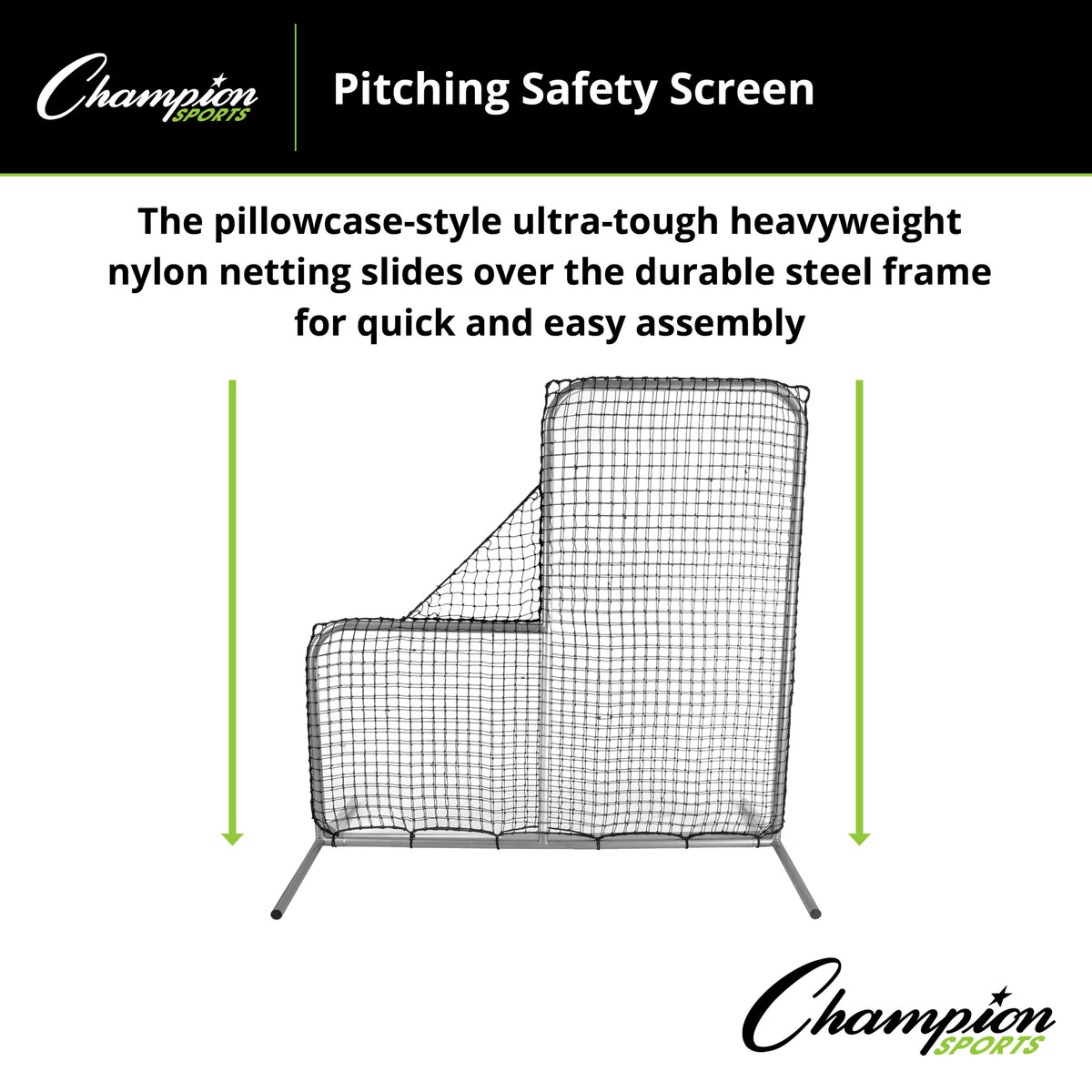 Champion Sports Pitching Safety Screen 72" x 72"