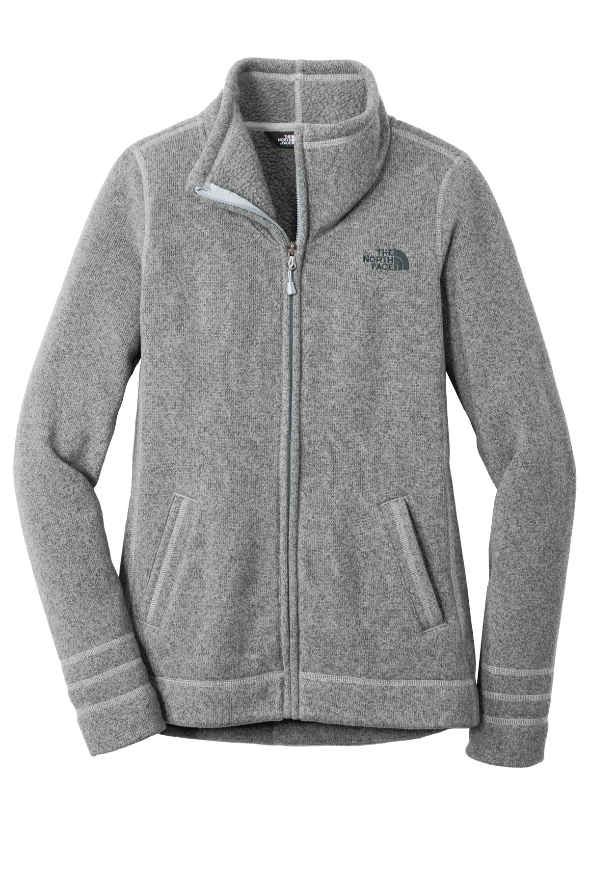 The North Face  Women's Sweater Fleece Jacket. - TNF Medium Grey Heather