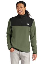 The North Face Glacier 1/4-Zip Fleece - New Taupe Green/ TNF Black