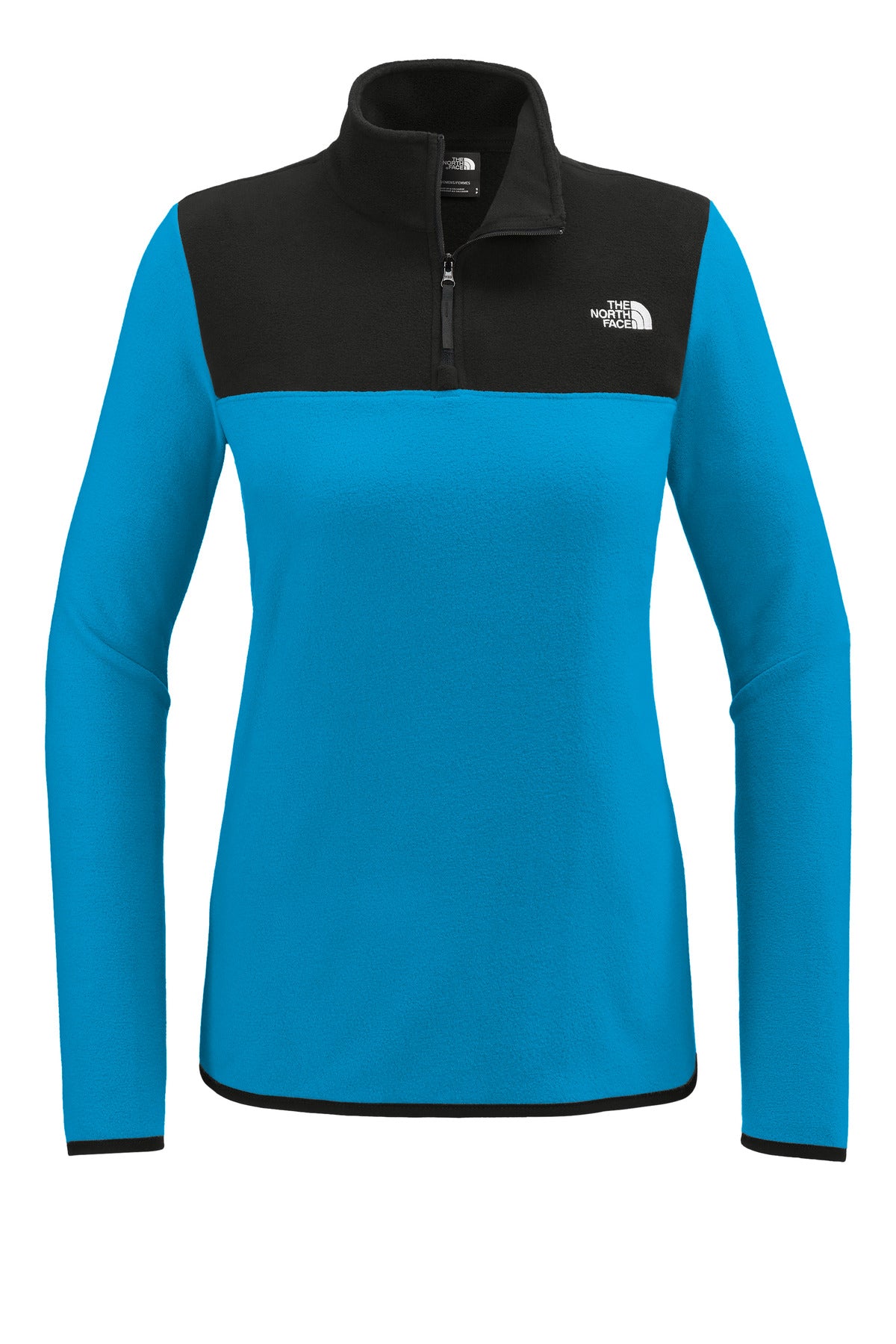 The North Face Women's Glacier 1/4-Zip Fleece - Hero Blue/ TNF Black