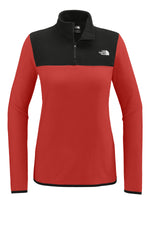 The North Face Women's Glacier 1/4-Zip Fleece - Rage Red / TNF Black