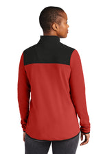 The North Face Women's Glacier 1/4-Zip Fleece - Rage Red / TNF Black