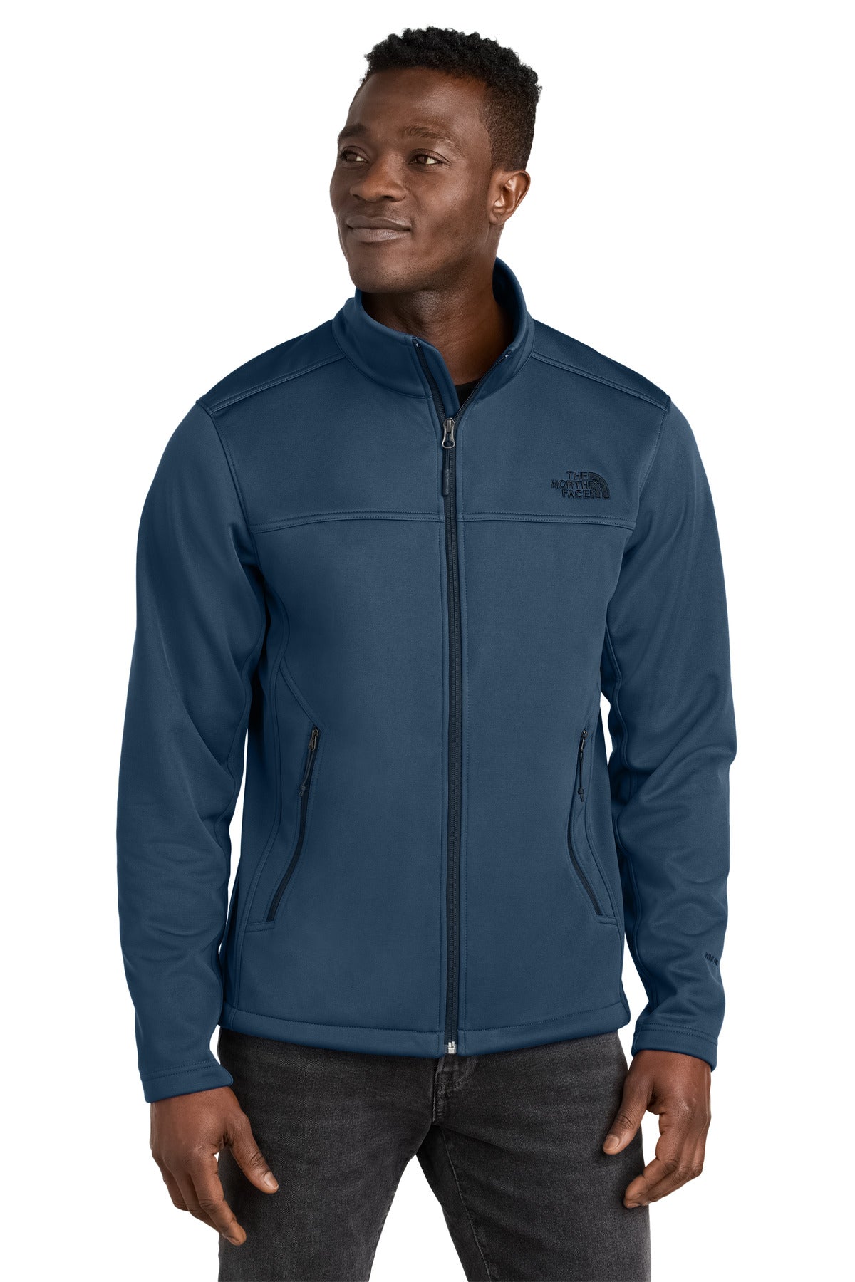 The North Face Chest Logo Ridgewall Soft Shell Jacket - Shady Blue
