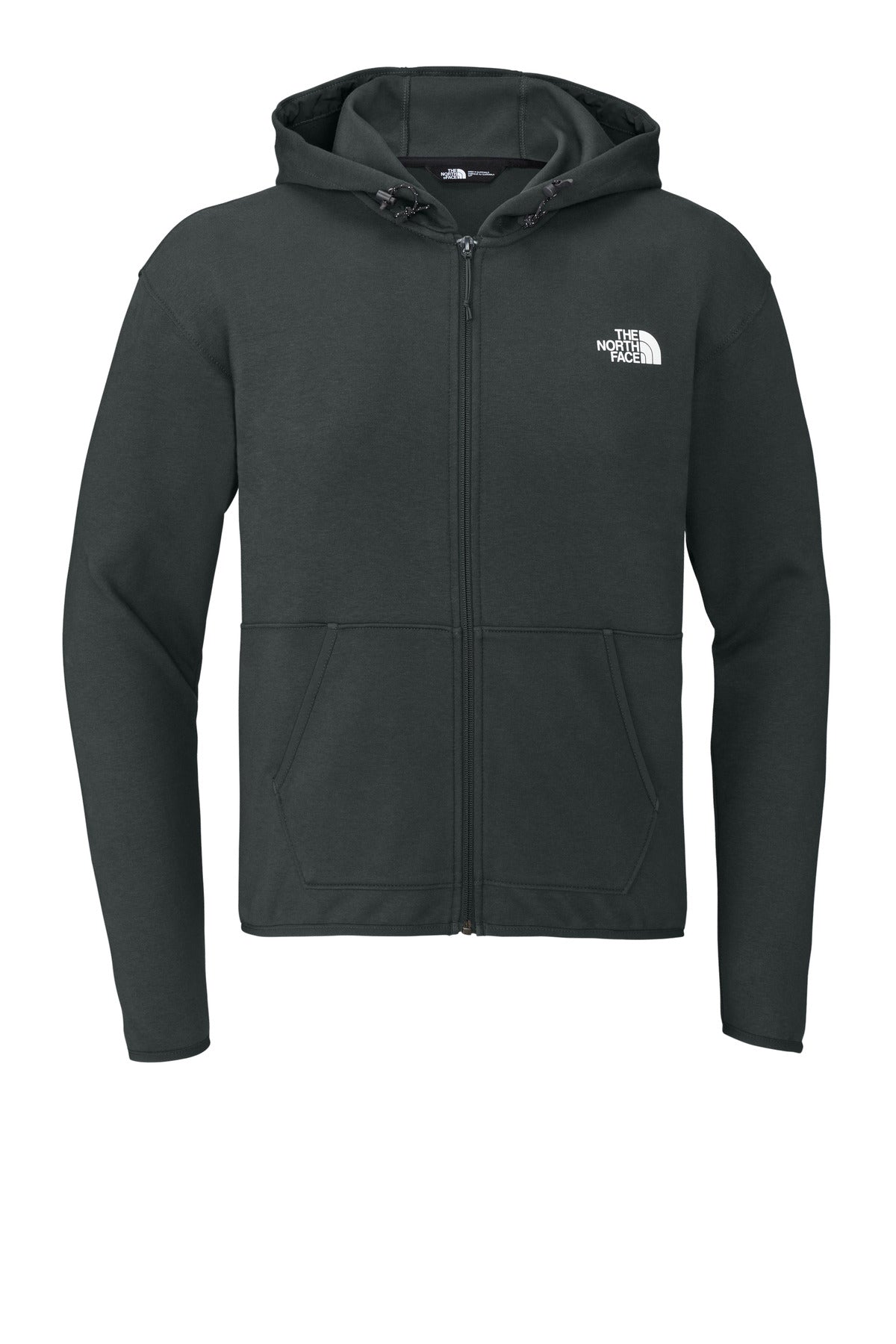 The North Face Double-Knit Full-Zip Hoodie - Asphalt Grey