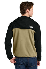 The North Face Double-Knit Full-Zip Hoodie - Khaki Stone/ TNF Black