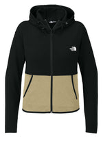 The North Face Women's Double-Knit Full-Zip Hoodie - Khaki Stone/ TNF Black