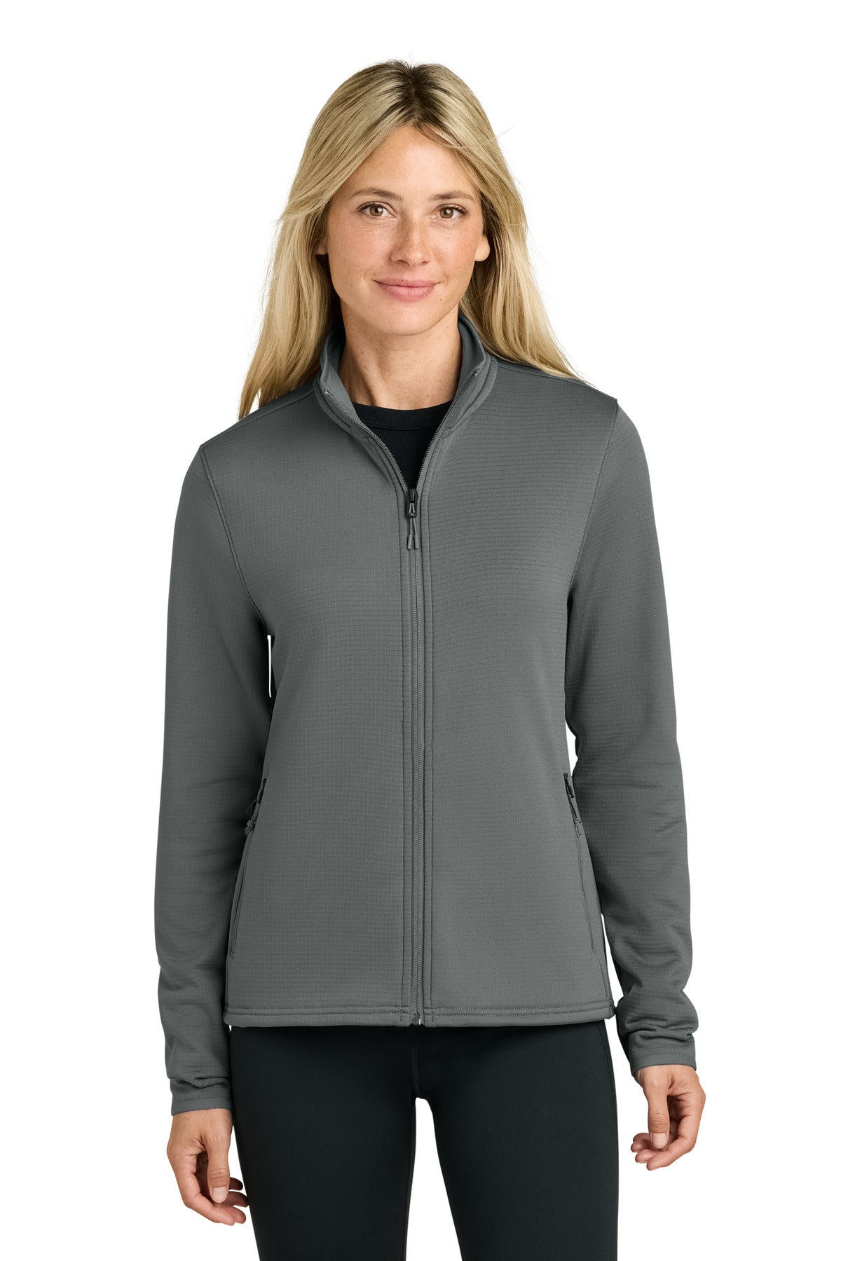 The North Face Women's Aim Full-Zip Fleece Jacket - Smoked Pearl Grey