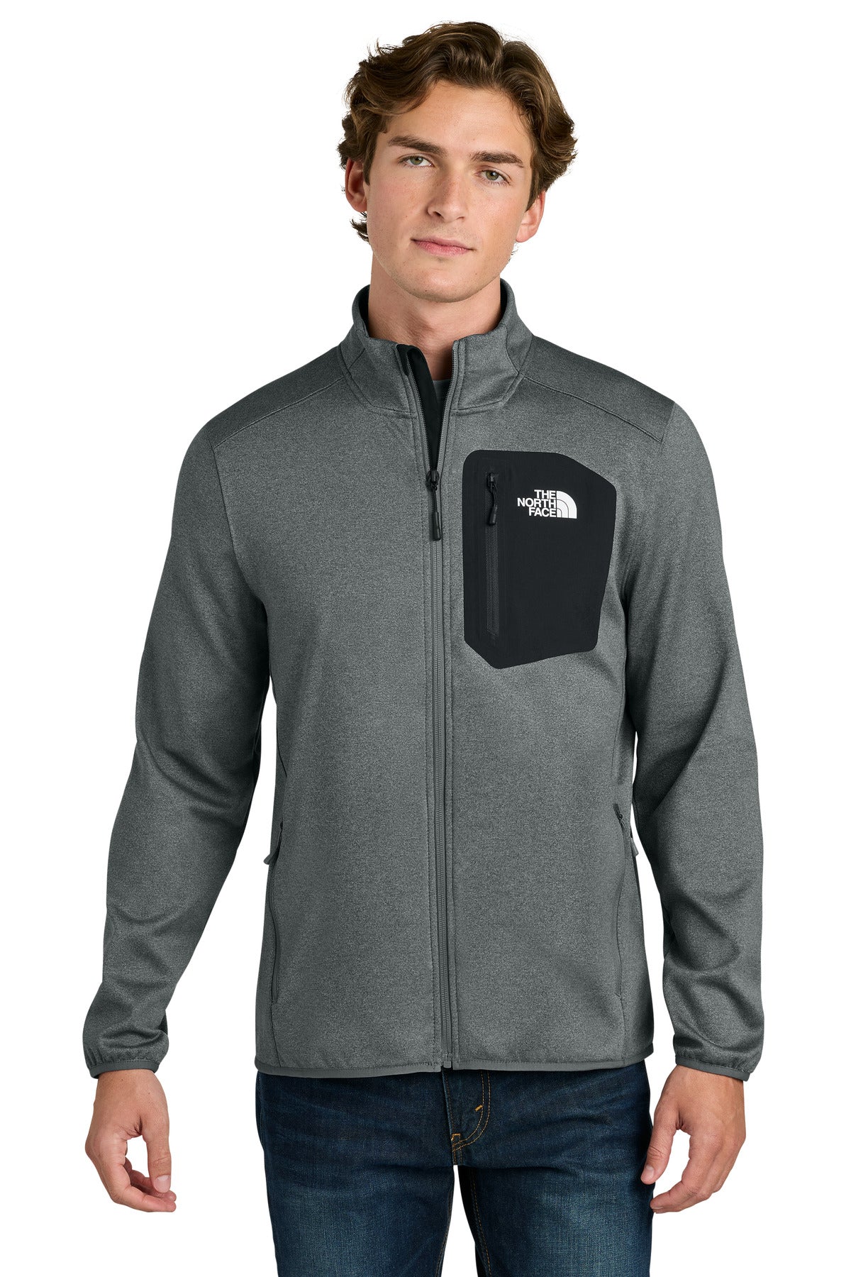 The North Face Dove Creek Full-Zip Fleece Jacket - TNF Medium Grey Heather