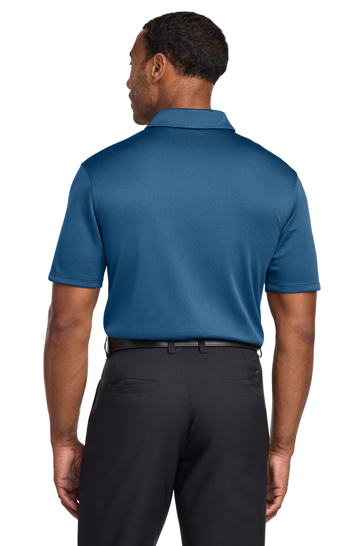 Nike Dri-FIT Hex Textured Polo. - Court Blue