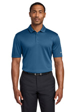 Nike Dri-FIT Hex Textured Polo. - Court Blue