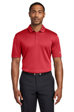 Nike Dri-FIT Hex Textured Polo. - Gym Red
