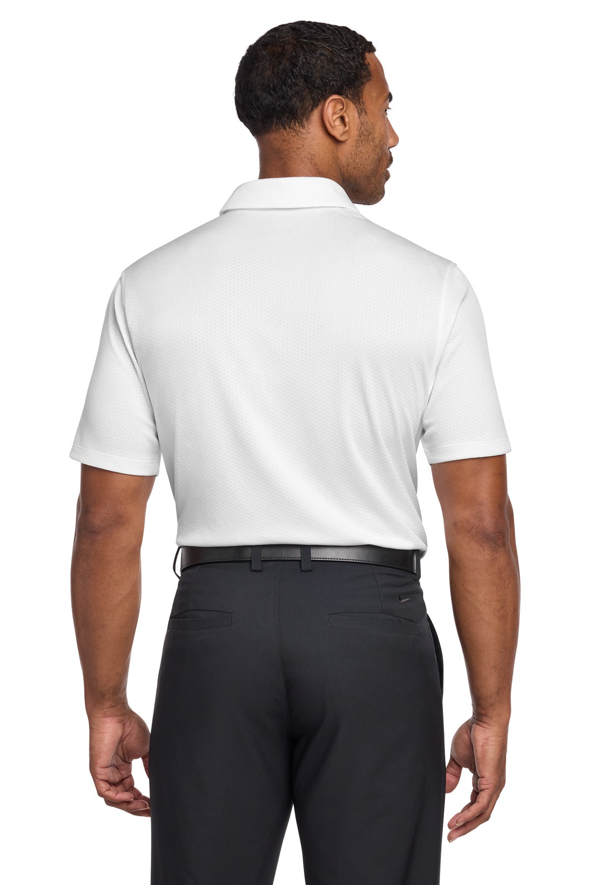 Nike Dri-FIT Hex Textured Polo. - White