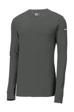 Nike Dri-FIT Cotton/Poly Long Sleeve Tee. - Anthracite