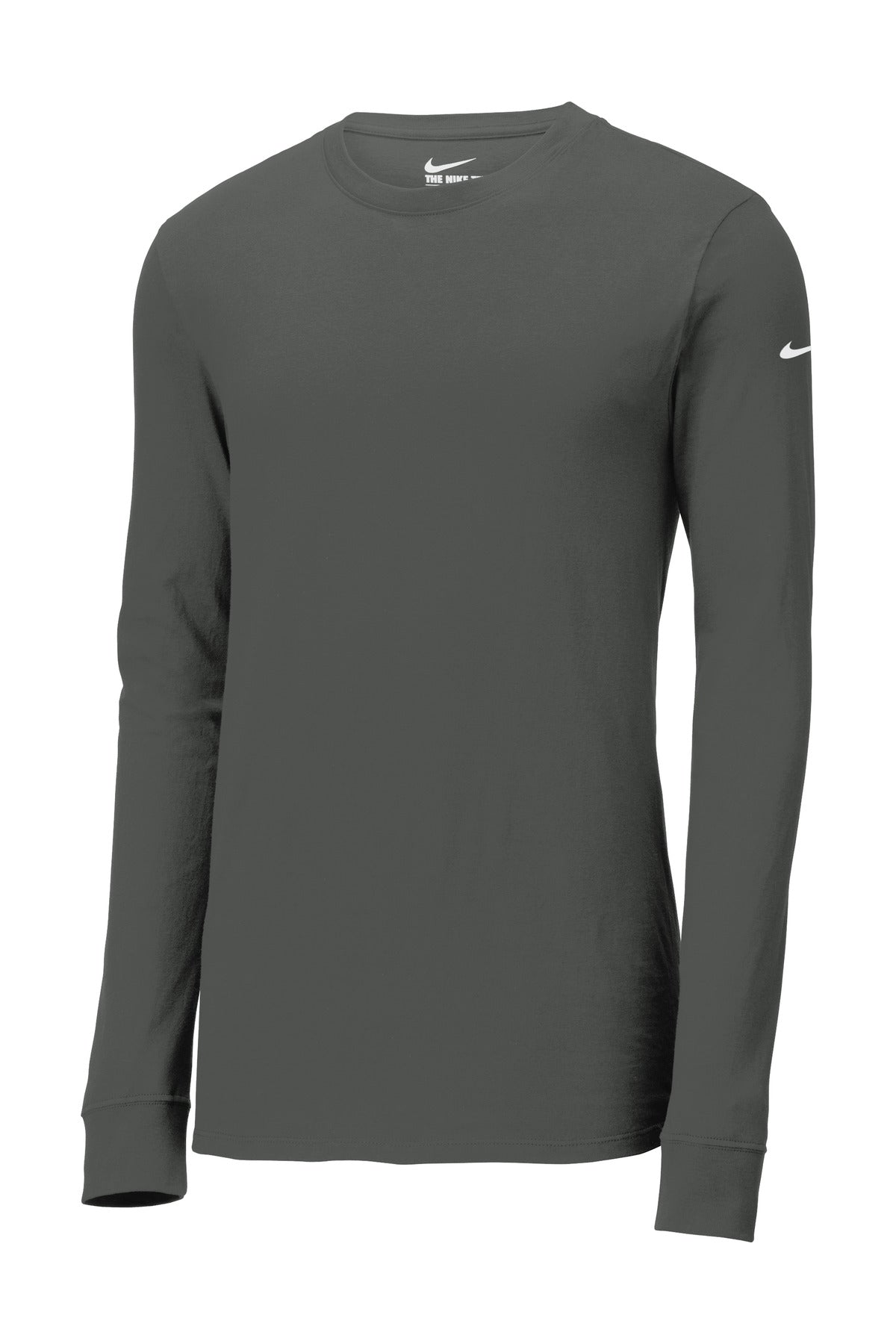 Nike Dri-FIT Cotton/Poly Long Sleeve Tee. - Anthracite