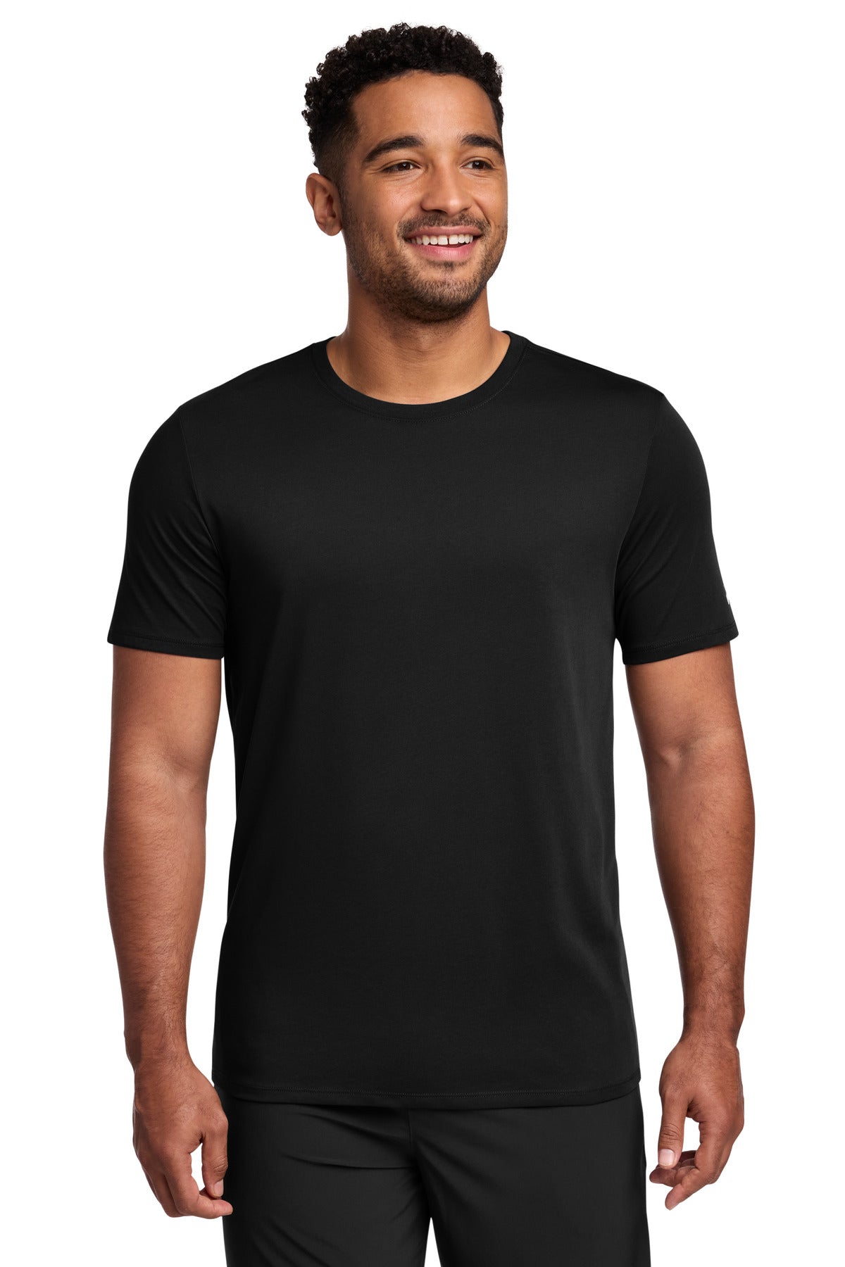 Nike Dri-FIT Cotton/Poly Tee. - Black