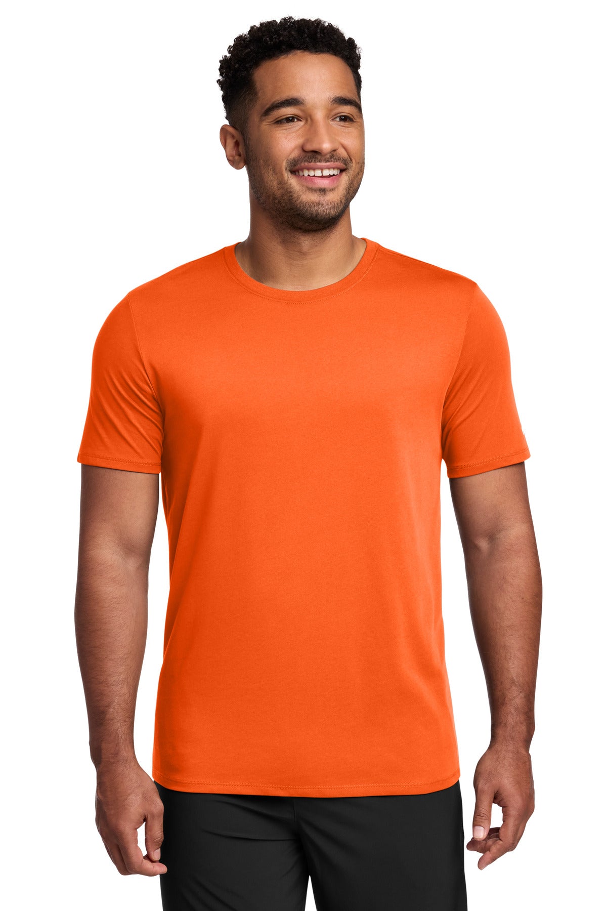 Nike Dri-FIT Cotton/Poly Tee. - Brilliant Orange